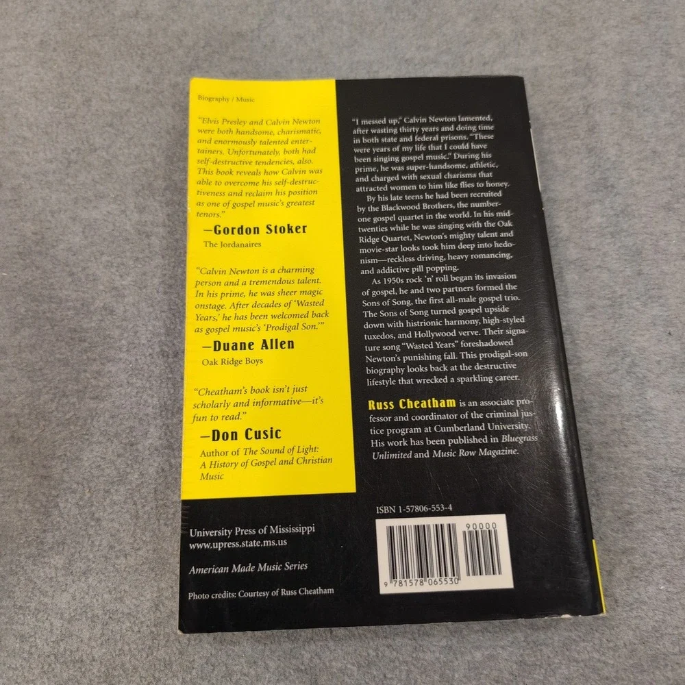 Bad Boy of Gospel Music The Calvin Newton Story Russ Cheatham Paperback 2003 - Picture 5 of 5